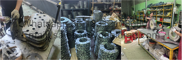 Corrosion resistant stainless steel cable carrier assembly for industrial machinery