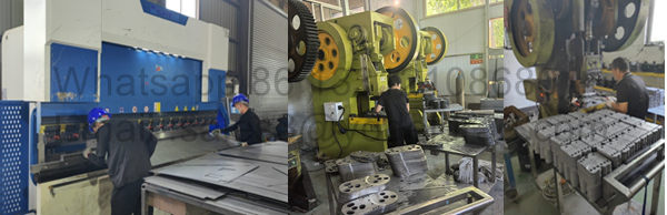 Heavy duty steel cable carrier stamping and forming equipment line