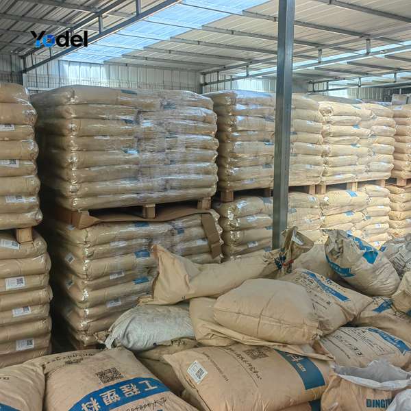 High quality PA66 engineering plastic raw material bags stacked in factory warehouse for drag chain 18x37 manufacturing