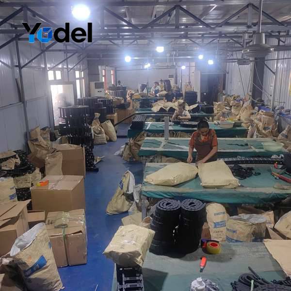 Assembly & Quality Inspection Line for 58x150mm Drag Chain Manual assembly line for snap-open bridge hydraulic hose drag chain 58x150