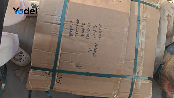 Strapped carton packaging of 45x75 silent energy chain ready for export delivery by drag chain suppliers