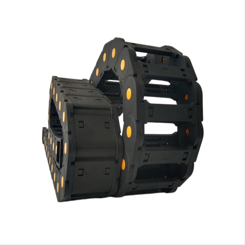 A25mm Series medium load nylon drag chain with yellow pins 