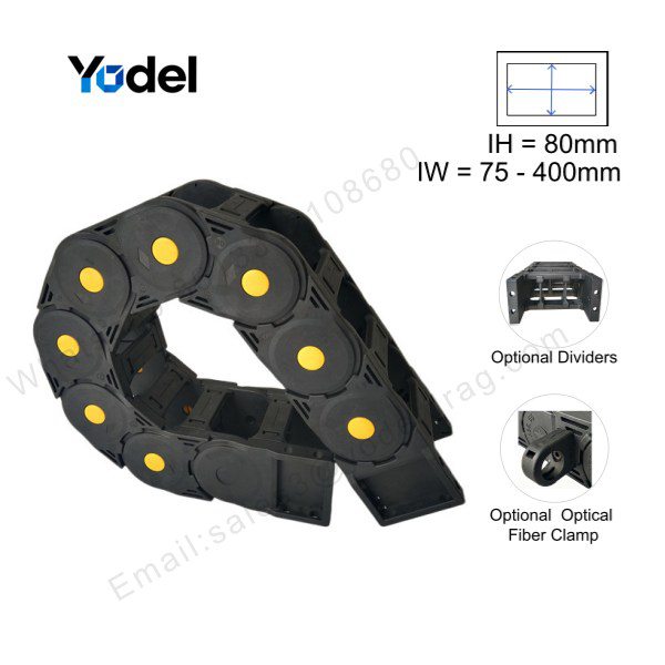 80x300 Cable Track Chain-Heavy-Duty Drag Chains for Gantry & Large CNC Machines