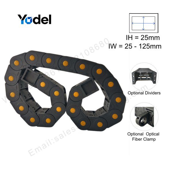Drag Chain 25x57 – Enclosed Nylon Cable Carrier