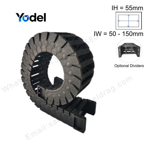 55x100 High-Speed Silent Energy Chain – Cable Drag Chain Factory