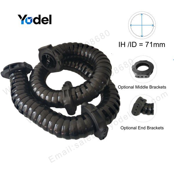 YDLE70 ID71 3D Flexible Cable Chain for Industrial Robots by Yodel Company Ltd