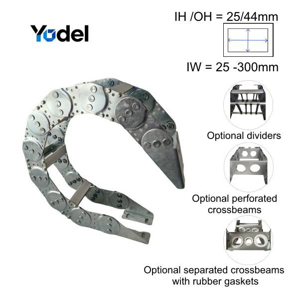 TL65 Stainless Steel Cable Carrier 25x75mm | Heavy-Duty CNC Cable Drag Chain Factory Price