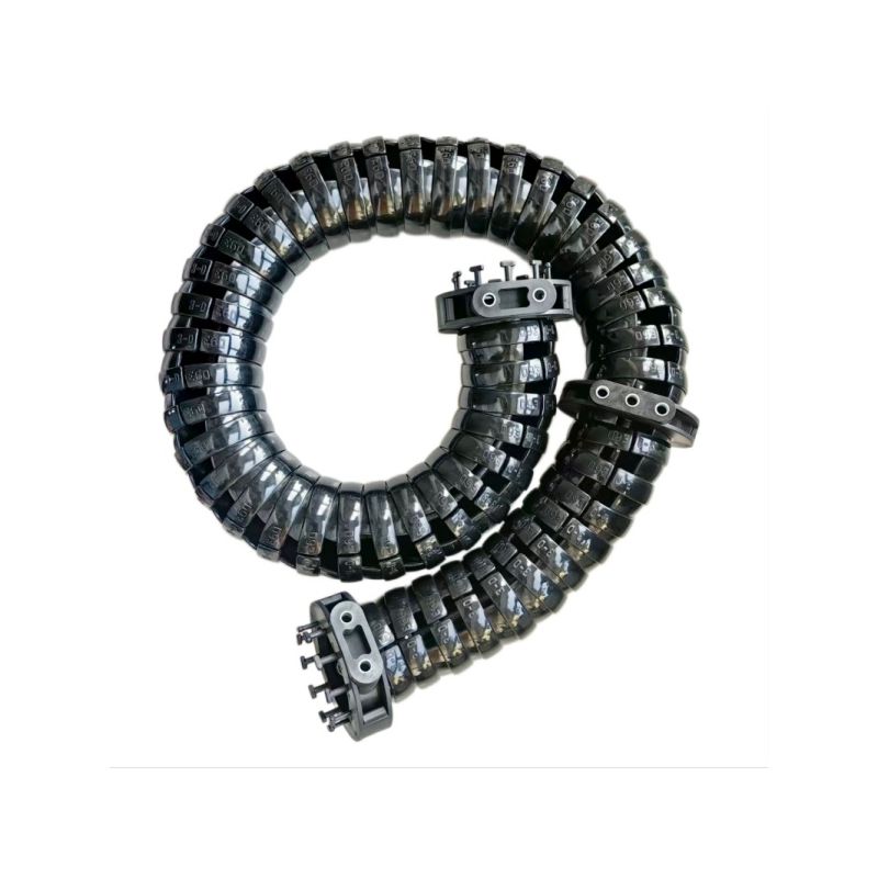 Side openning high flexible plastic drag chain E60 ID57 three dimensional unversal cobot energy chains for multi axis collaboratvie robots 