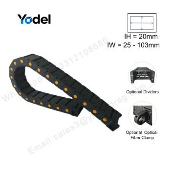 20x50mm Fully Enclosed Nylon Drag Chain Wire Carrier
