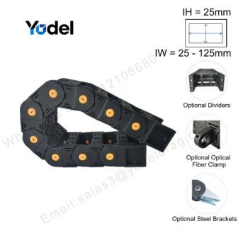 25x75 CNC Drag Chain R55 - Reinforced Nylon Cable Carrier
