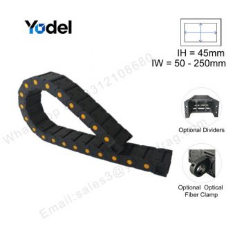 45x150 Enclosed Drag Chain - Hose & Cable Protection Systems
