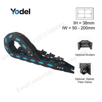 Plastic Drag Chain Cable Carrier (38x75mm Enclosed Side-Open Series)