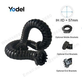 YDLE60 ID57 3D Flexible Cable Tray Chain for Processing Plant Industrial Robots
