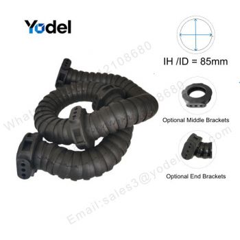 85mm ID Enclosed Flexible Cable Tray Chain for Multi-Axis Industrial Robots - Manufacturer & Dealer Supply