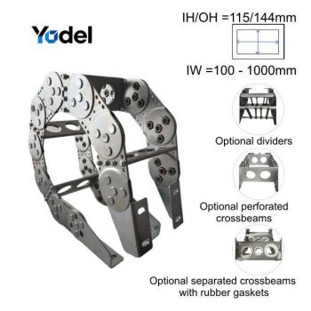 TL180 Galvanized Steel Cable Carrier 115x300mm Heavy Duty Cable Track China Manufacturer