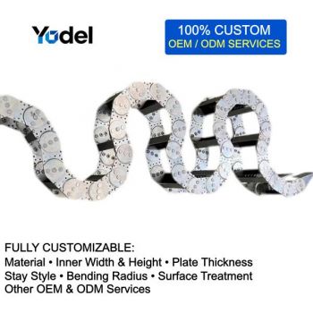 Custom Stainless Steel Cable Carriers & Heavy-Duty Steel Drag Chains